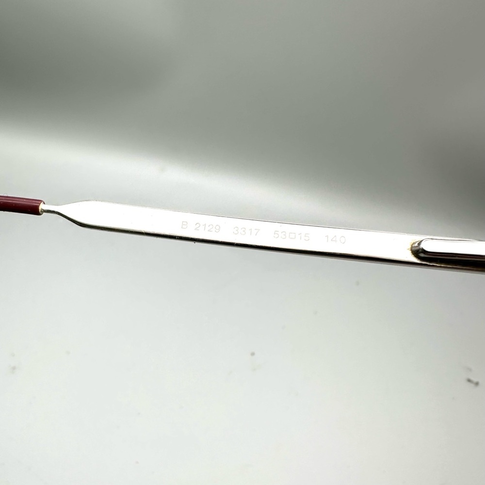 Burberry Red Rectangular Glasses Flex Temples Ita… - image 5